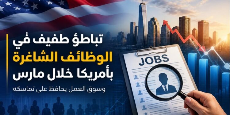 عاجل ..تباطؤ طفيف في الوظائف الشاغرة بأمريكا خلال مارس