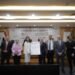 جانب من تسلم قيادات البنك الأهلي المصري لشهادة ISO/IEC 20000-1:2018 في إدارة خدمات تكنولوجيا المعلومات.