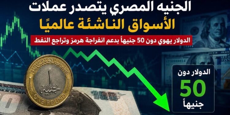 الجنيه المصري يتصدر عملات الأسواق الناشئة عالميًا