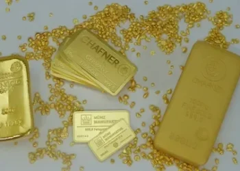 سبائك ذهبية توضح أسعار الذهب