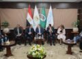 محافظ البنك المركزي المصري ووزير التعليم العالي يفتتحان عددًا من المشروعات والوحدات الطبية بالمعهد القومي للأورام