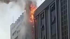 حريق مستشفى التأمين الصحي