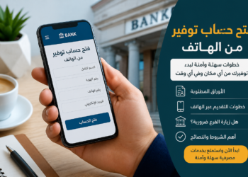 فتح حساب توفير من الهاتف