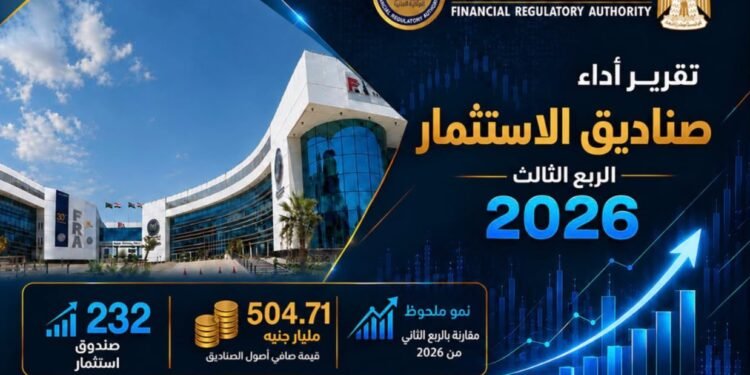 الرقابة المالية: أصول صناديق الاستثمار في مصر تتجاوز 504 مليارات جنيه بنهاية سبتمبر 2026
